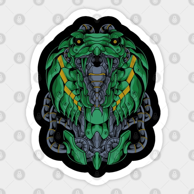 deadly king cobra Sticker by sugiartoss_